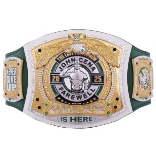 John Cena Farewell Tour SummerSlam 2025 Green Spinner Championship Replica Title Belt