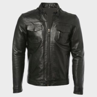 BLACK LEATHER JACKET