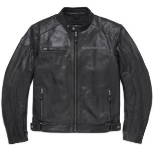 HARLEY-DAVIDSON MEN'S SKULL REFLECTIVE LEATHER JACKET