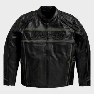 HARLEY DAVIDSON MEN’S LUMINATOR 360 BLACK LEATHER JACKET