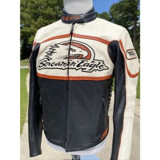 HARLEY DAVIDSON WOMEN'S RACEWAY SCREAMIN’ EAGLE LEATHER JACKET