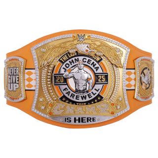 John Cena Farewell Tour 2025 Knoxville Spinner Championship Replica Title Belt