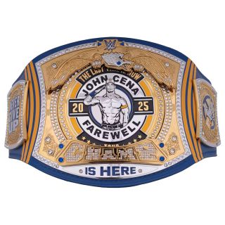 John Cena Farewell Tour 2025 St. Louis Spinner Championship Replica Title Belt