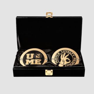 John Cena WWE Championship Side Plates With Box Set