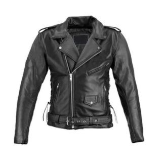 LEATHER MOTORCYCLE JACKET FOR MEN'S