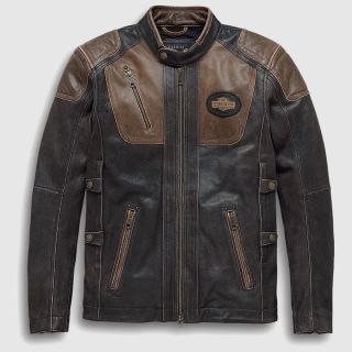 Harley-Davidson Men's H-D Triple Vent System Trostel Leather Jacket