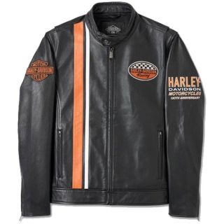 MEN'S 120TH ANNIVERSARY LEATHER JACKET - BLACK