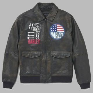 MEN'S ARCHER BOMBER LEATHER JACKET