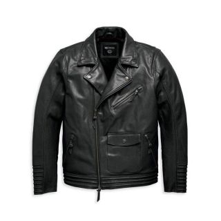 MEN'S HARLEY DAVIDSON MAVERICK LEATHER BIKER JACKET