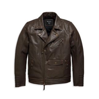 MEN'S MAVERICK HARLEY DAVIDSON LEATHER BIKER JACKET-JAVA