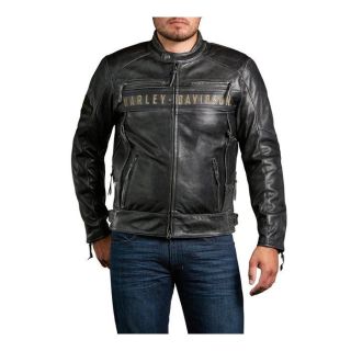 MEN'S PASSING LINK TRIPLE VENT LEATHER JACKET