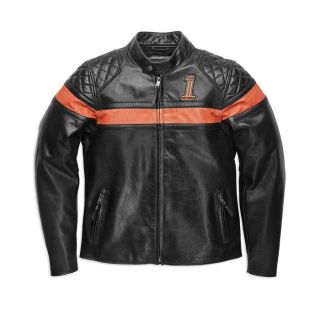 MENS VICTORY SWEEP LEATHER JACKET