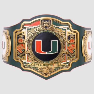Miami Hurricanes Championship Belt WWE Legacy Title