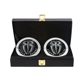 Roman Reigns Silver Side Plates Championship Box Set