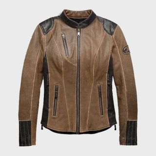 WOMENS H-D TRIPLE VENT SYSTEM LEATHER JACKET